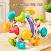 Baby Teethers Rattle Chew Toys Newborn Hand Grip Ball Rattle Sound Toy Baby 0 12 Months Sensory Activity Development Toys Girls