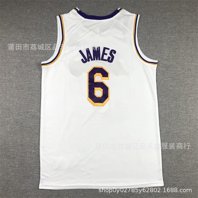 Mens Basketball Jersey LA Lakers James 6 Kobe 24 City Edition Cotton Sports Shirt Unisex Adult
