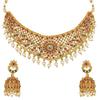 Latest Stylish Fancy Pearl Choker Traditional Jewellery Set for Women | Temple Necklace Set | Festive Wedding Party Earrings