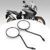 2Pcs 8mm/0.3in Rearview Mirror  Retro Round Side Mirrors for Motorcycle Electric  Sc