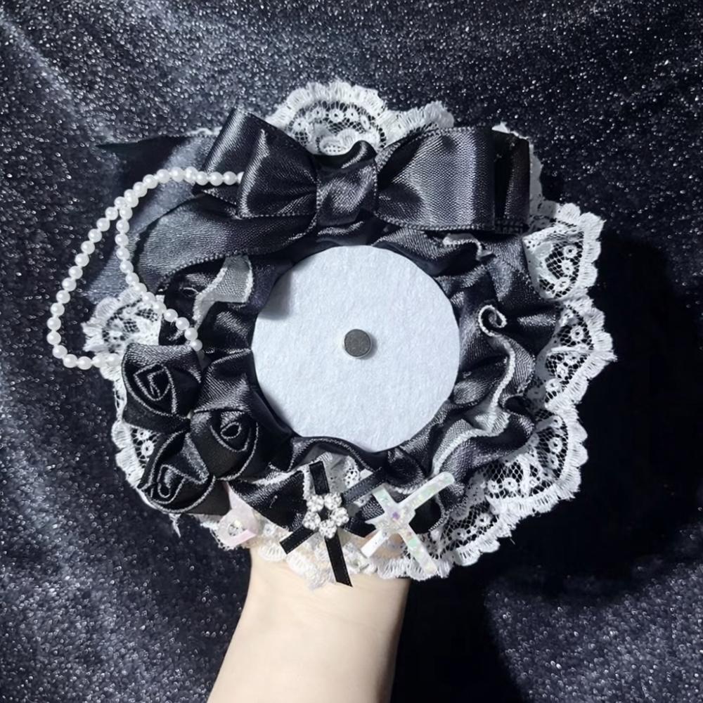 Милый DIY Держатель для карт с кружевом и лентой Аниме Кружевной Чехол для Фотокарточек Идол Дисплей Лолита Защитный Чехол для Фото Хранение Фотографий
