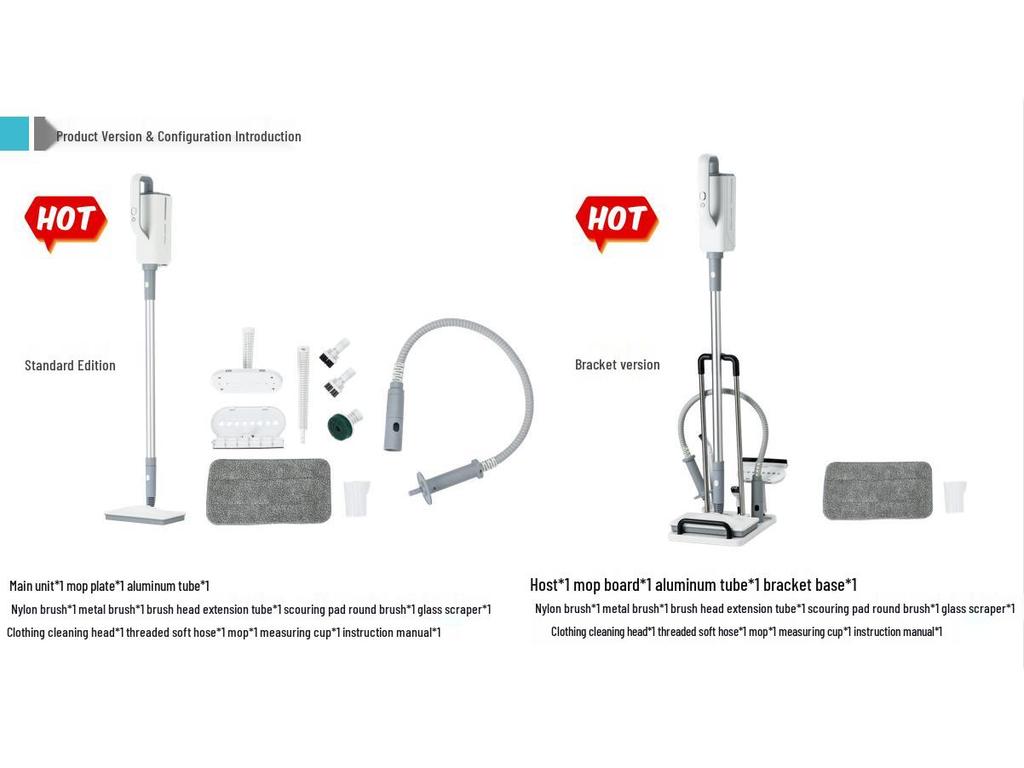 New Multi-Purpose Steam Mop for Sterilizing and Mite Removal