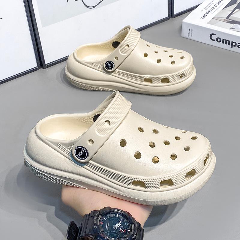 Children's Clogs Boy Slippers Girls Summer Anti Slip Middle Large Children's Cool Slippers, Baotou Parent Child Beach Shoes