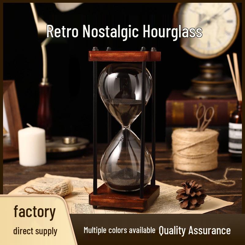Винтажные песочные часы - Варианты 30 и 60 минут, Изысканный ударопрочный дизайн, Бутылка с пересыпающимся песком