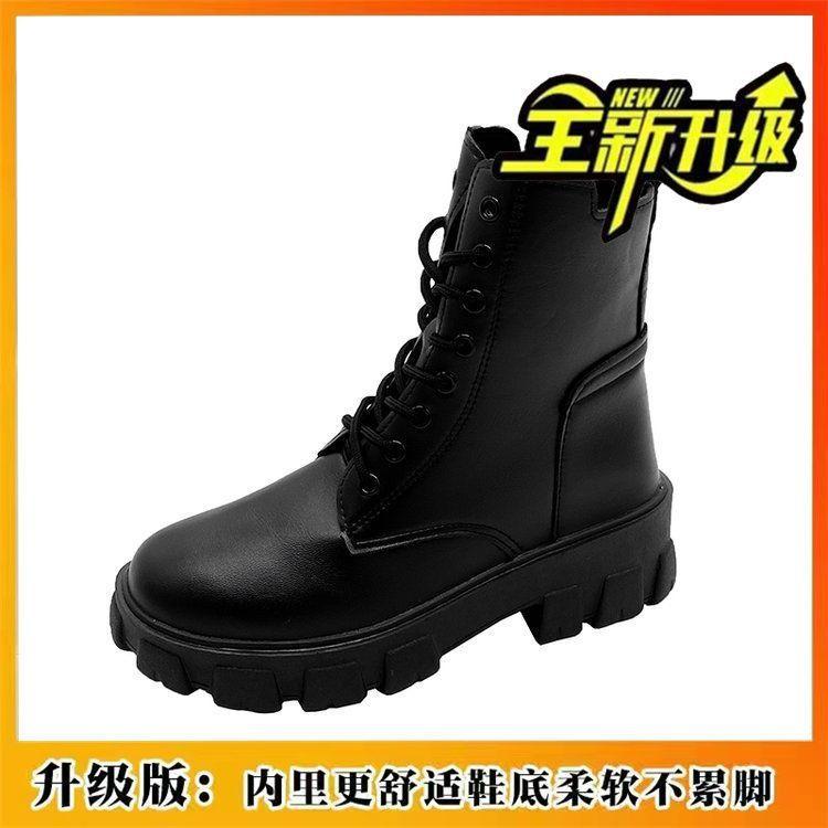 Small  Martin boots women's heightened legs long locomotive short boots summer new British style new