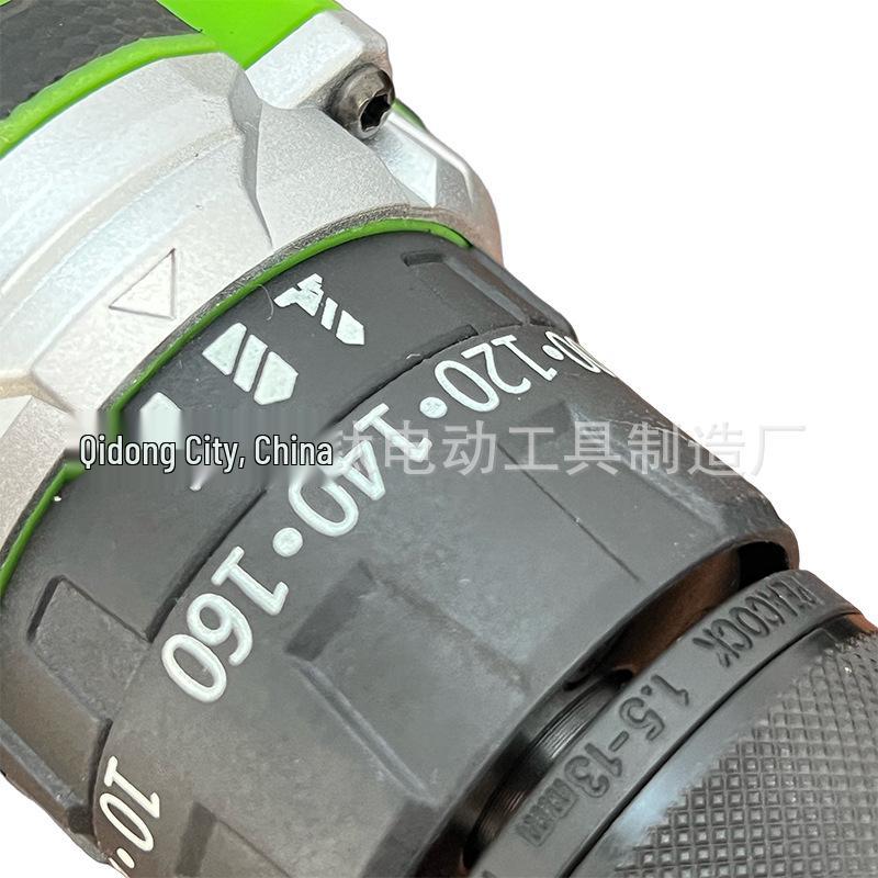 Бесщеточная зеленая электрическая дрель 16,8 В - Многофункциональный бытовой инструмент с литиевой батареей и зарядкой ударного пистолета