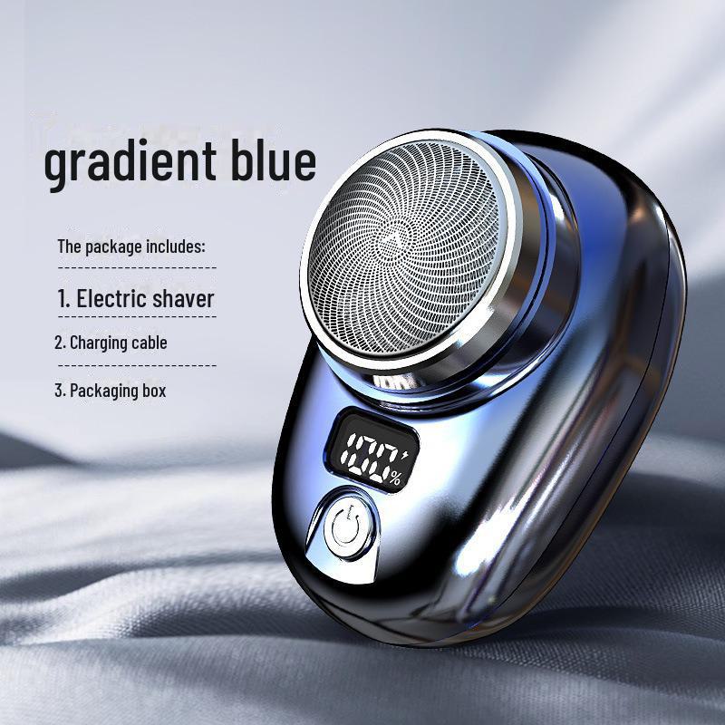 Двухголовочная аккумуляторная мужская портативная электробритва