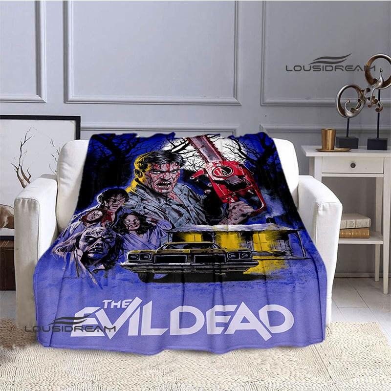 Одеяла с принтом «Зловещие мертвецы», детские теплые одеяла, фланелевые мягкие удобные одеяла, домашние дорожные одеяла, подарки на день рождения