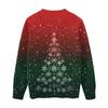 Рождественские свитшоты для детей мальчиков и девочек вязаный свитер милая рубашка осенний пуловер с круглым вырезом топы