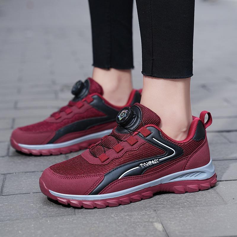 Новая модная мужская и женская обувь износостойкая и дышащая беговая обувь универсальная вращающаяся кнопка повседневная обувь