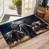 Cartoon Elephant Non-slip Rug Wild Animal Pattern Carpet for Living Room Bedroom Indoor Patio Garden Decor Mat Home Doormat