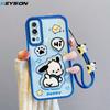 KEYSION Противоударный чехол для VIVO Y72 5G Y52 с ремешком Мягкий силиконовый милый 3D мультяшный чехол для телефона с куклой для VIVO Y52 Y72 5G