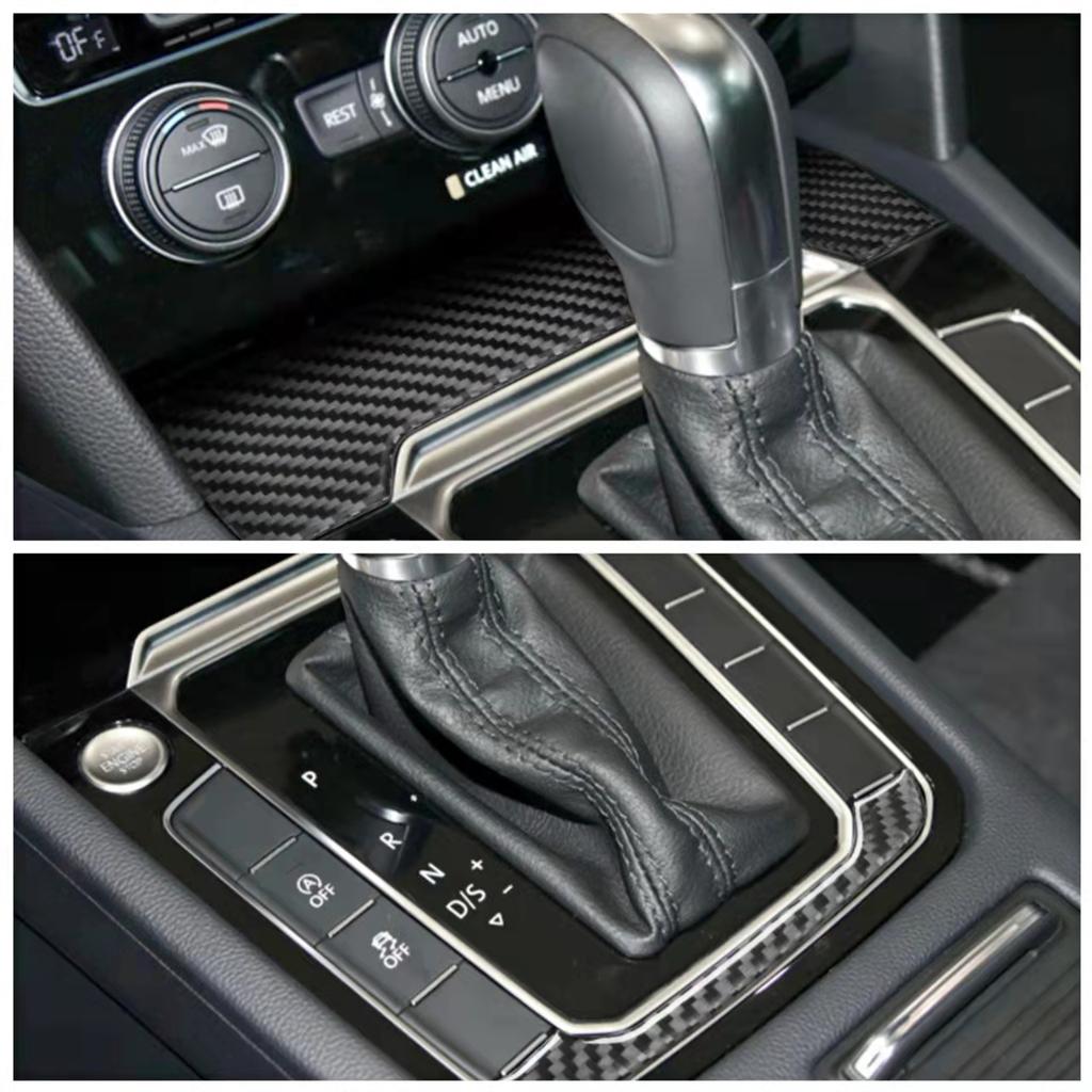 Наклейки для внутренней отделки автомобиля из углеродного волокна для Volkswagen VW Magotan Arteon 2017-накладка на центральную консоль автомобиля