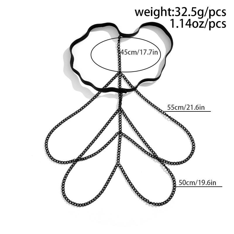 Сексуальная многослойная цепочка с жемчугом и кисточками для женщин, простая регулируемая эластичная цепочка на бедро, пляжные украшения для тела