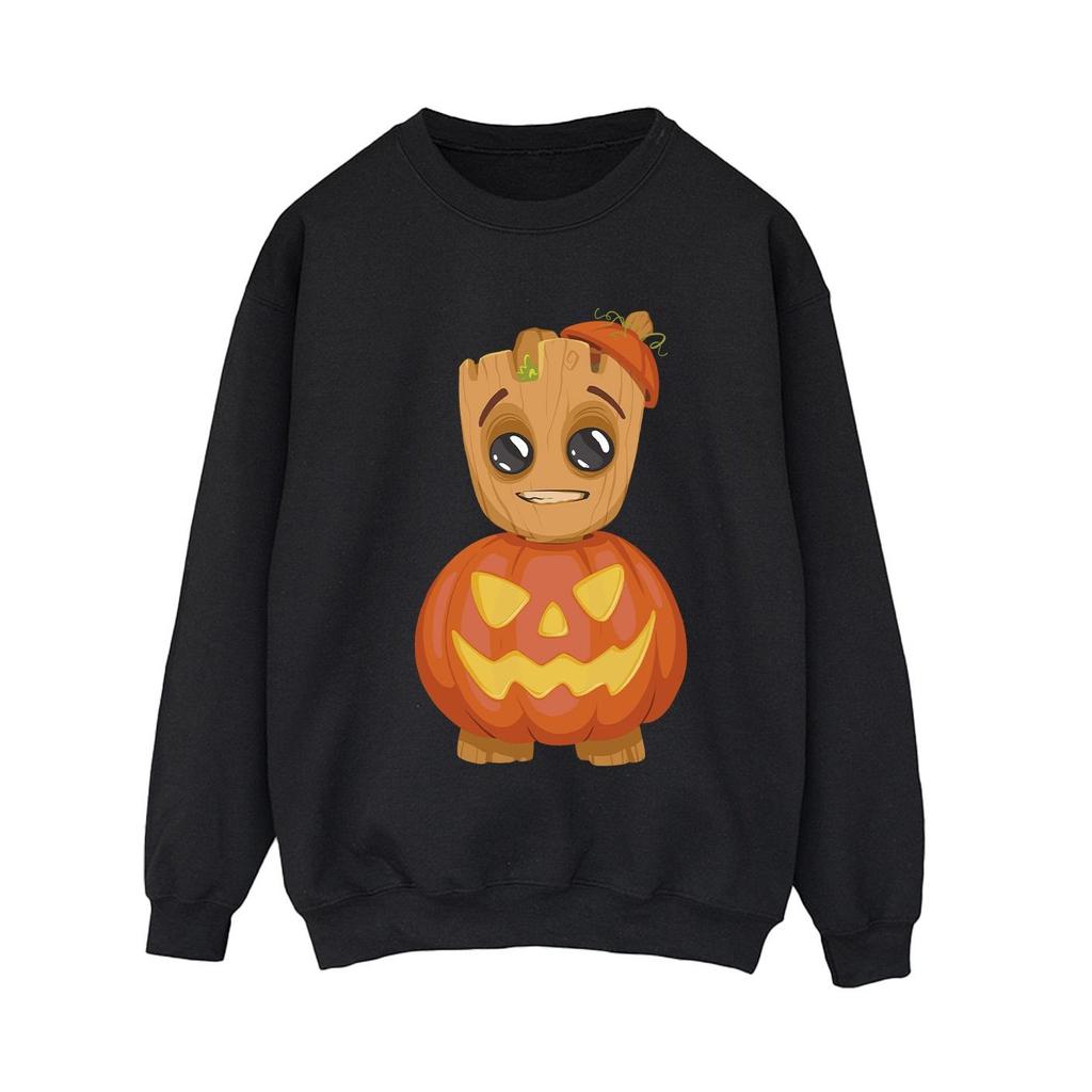 Marvel Женская/дамская толстовка Groot Pumpkin