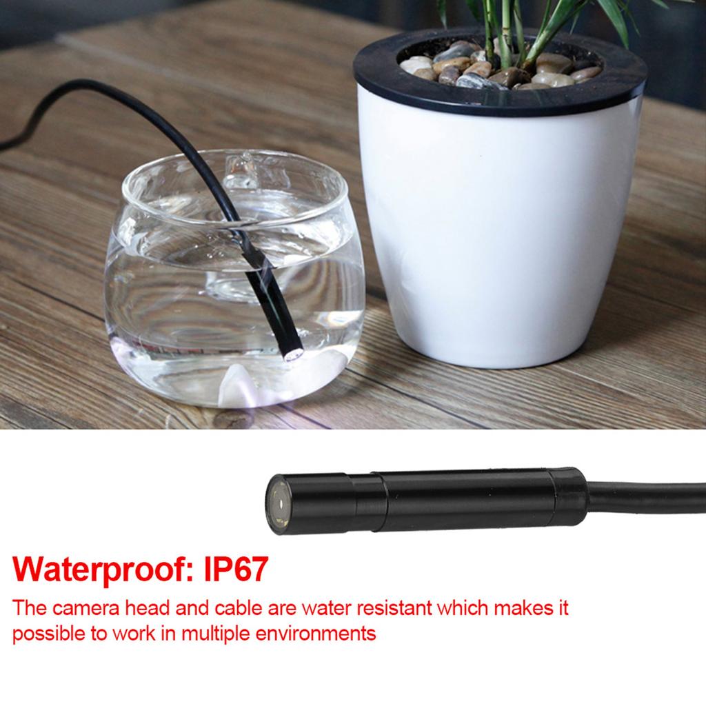 1pc Black 15Meter USB Endoscope with 2Megapixel Waterproof Camera for Pipe Car Inspection