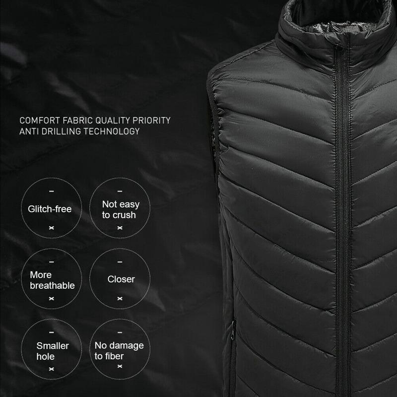 9 мест жилет с подогревом для мужчин женщин USB куртка с подогревом тепловой жилет охотничий жилет зима