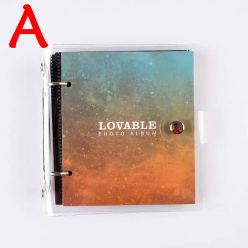 100 карманов мини-альбом для фильмов, альбом с отрывными листами из полипропилена, открытка для хранения билетов, 3 дюйма, память