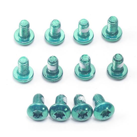12 шт. M5x9 велосипедный болт дискового тормоза сверхмощный цветной металл T25 горный велосипедный ротор дискового тормоза винт Запчасти для велосипеда сменные аксессуары