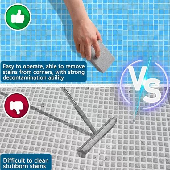 8 Pcs Pool Pumice Stone Swimming Pool Tile Cleaner Pool Cleaning Pumice Block for Pools Kitchens Grills Toilets