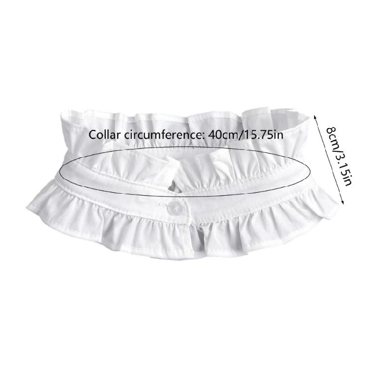 Винтажный плиссированный воротник-стойка с оборками, вставка, съемный воротник, ложный воротник блузки, жабо, чокер, модные заявления
