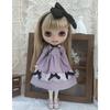 Набор одежды rakulifey для Blythe (Серый/Фиолетовый) - Включает одежду, платье и аксессуар для волос, подходит для кукол Obitsu 24