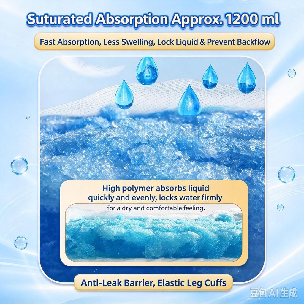 XL/L Disposable Adult Diapers 10Pcs, Tape Style Incontinence Nappies for Elderly Men Women