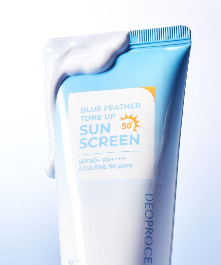 [DEOPROCE] Голубое перо Tone Up Солнцезащитный крем SPF50+ PA++++ 40 мл