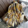 New Luxury Brand Silk Scarf Women Summer Beach Satin Shawl Design Wrap Print Hijab Spring Large Headscarves Stoles Bandana 2022