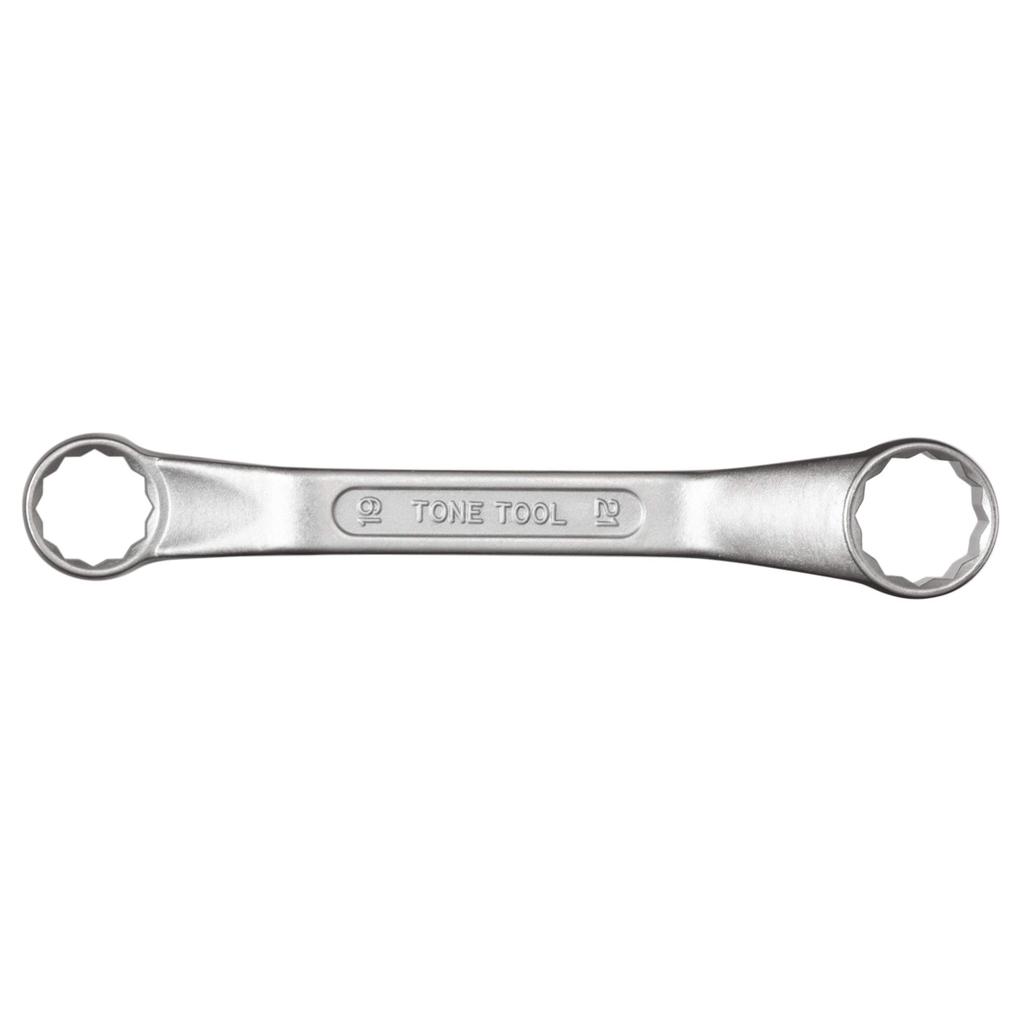 TONE Short Box Wrench Width Across Flats 19 X 21mm (45°) M46-1921