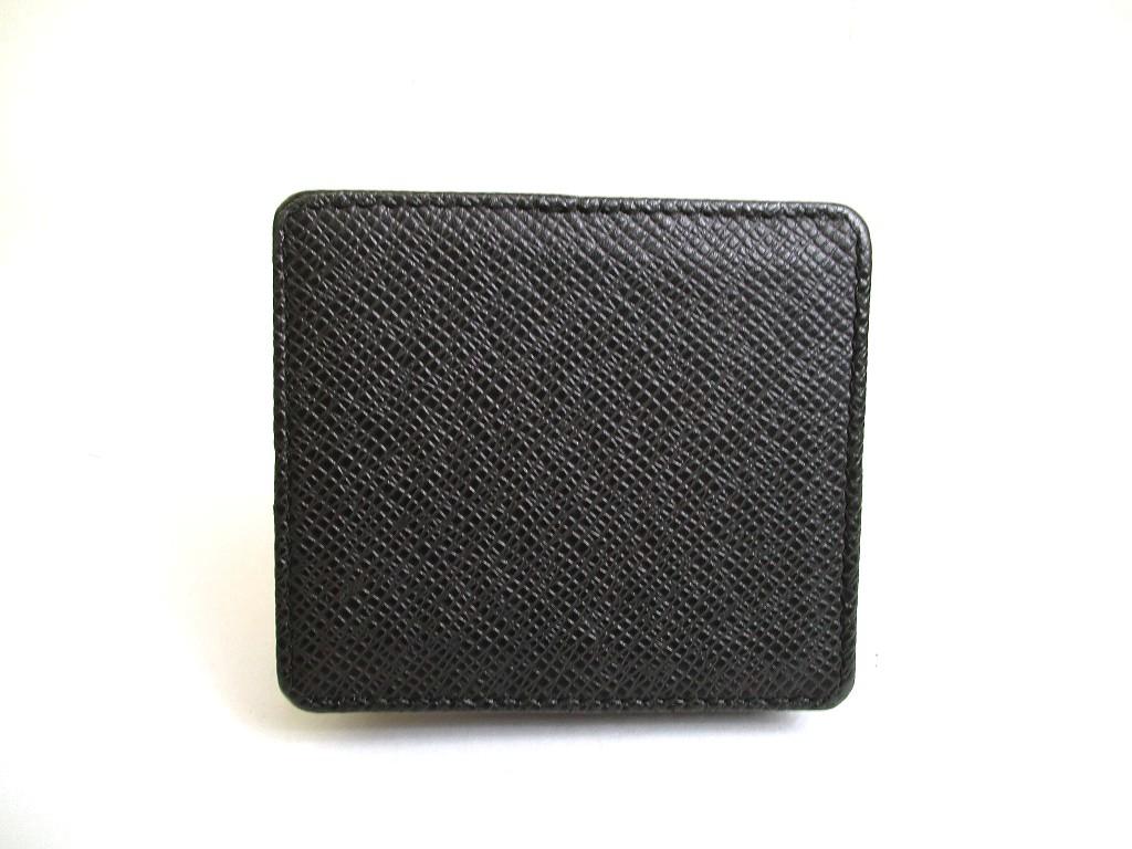 Authentic LOUIS VUITTON Taiga Ardoise Leather Coin Purse Porto Monnaie Boite #a900 Refurbished