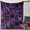 Leopard Print Flannel printed blanket suitable for all seasons suitable for living room office sofa and travel