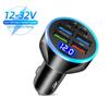 6 Ports USB Car Charger 4 USB+2 PD Fast Charging PD QC3.0 USB C Car Phone Charger Type C Adapter For iPhone Samsung Huawei With Voltage Display