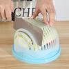 1 шт. Миска-измельчитель для овощного салата, нож для нарезки, измельчитель для нарезки овощей ломтиками, фруктовый салат, кухонные инструменты, аксессуары, гаджеты, кухонный предмет