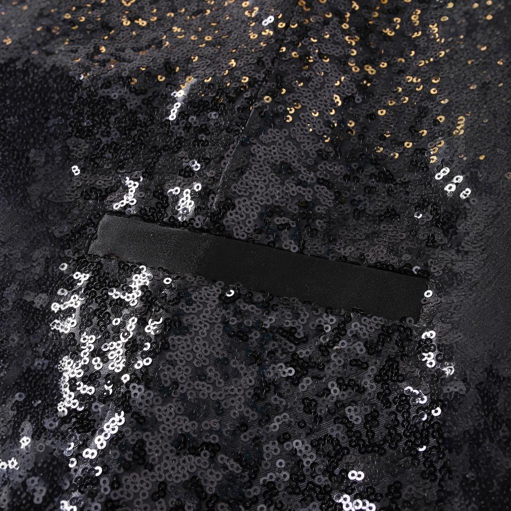 Мужской жилет с пайетками, меняющими цвет, жилет бармена для выступлений