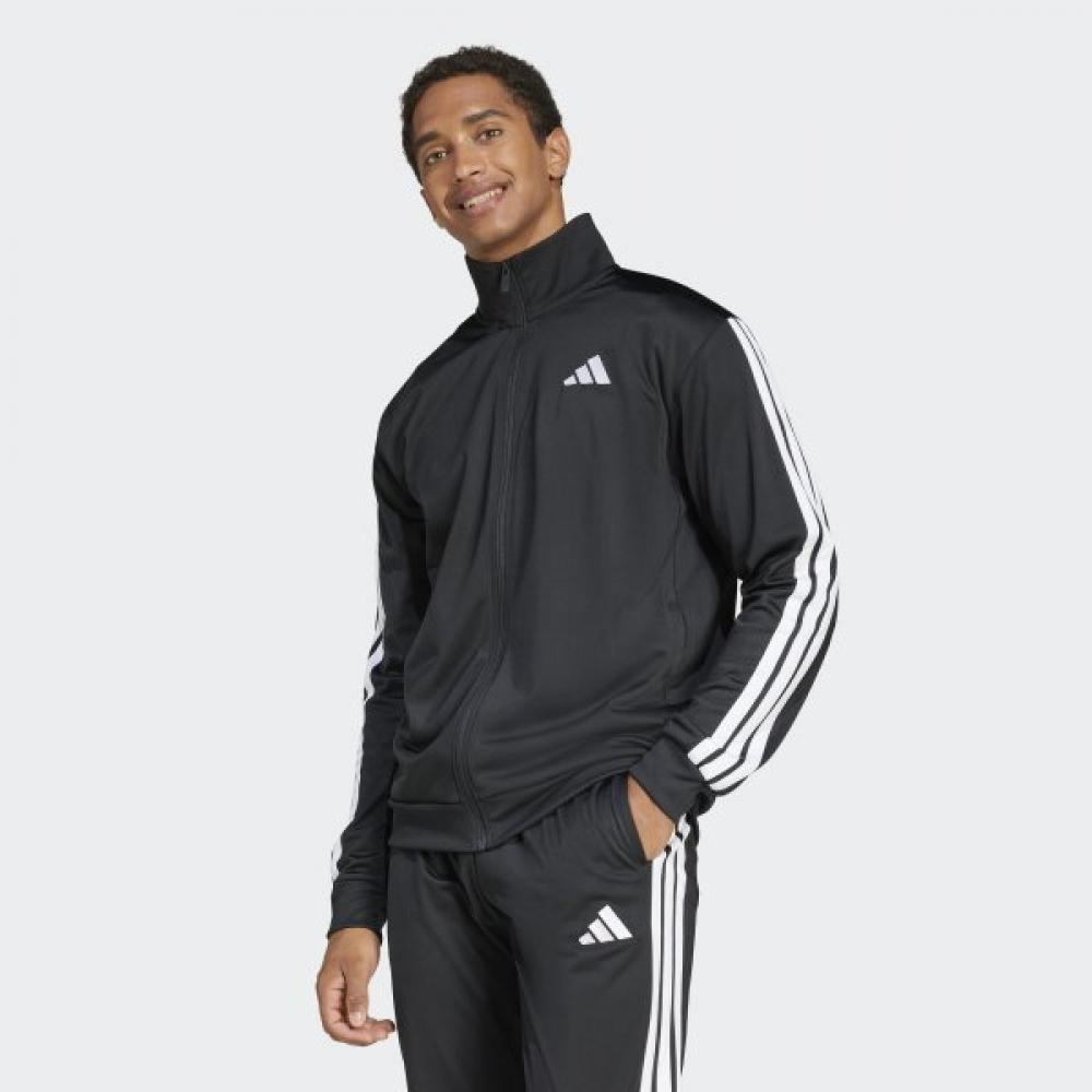 Adidas Unisex Simple 3 Line Tricot Regular Track Jacket Using Eco Friendly Materials