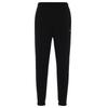 Solid Color Casual Drawstring Knit Joggers Women Bottoms Black FN2435-010