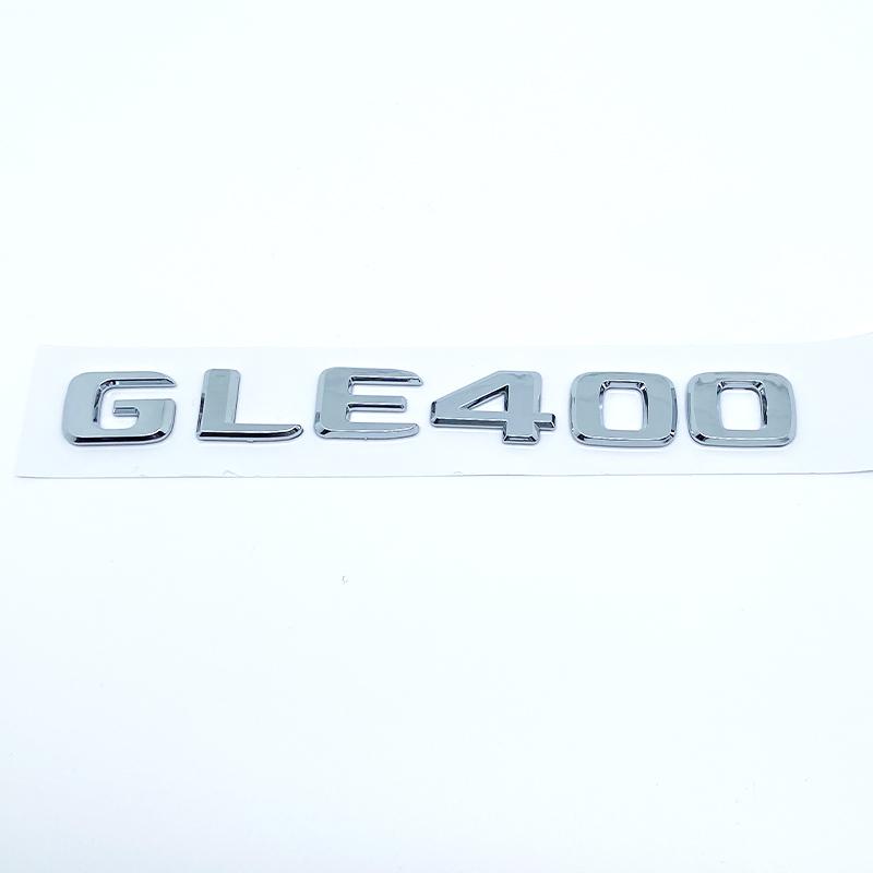 Letters Emblem Badge for Mercedes Benz GLE250d GLE300d GLE350d GLE400 GLE450 4Matic Car Styling Trunk Nameplate Sticker