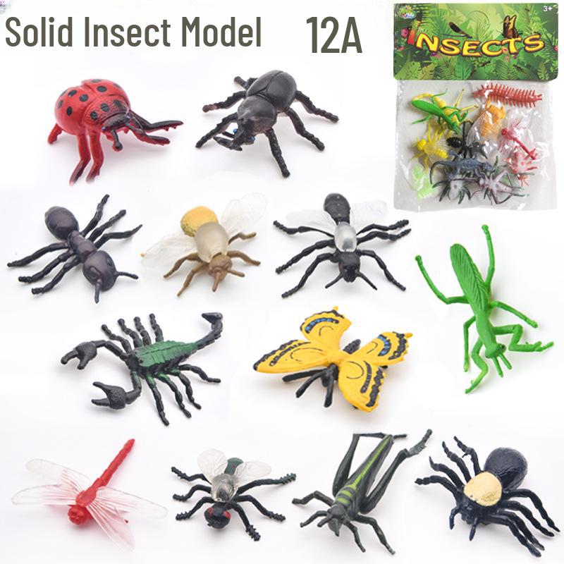 Wild Animal & Marine Insect Farm Model: Dinosaur Soft Glue Toy Set for Kids