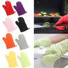 Home Living Professional Solid Hot Insulation High-temperature Thick Oven Mitts 1PC Cotton Kitchen Supplies Microwave Oven Gloves
