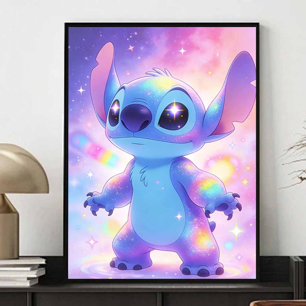 Disney Lilo and Stitch Galaxy Cosmic Diamond Mosaic Painting Art Kit Handmade DIY Home Decor