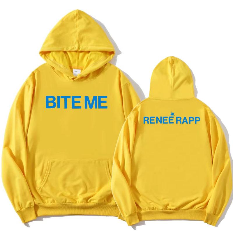 Reneé Rapp Bite Me Hoodies 2025 Album Graphic Printing Sweatshirts Hooded Long Sleeve Fashion Pullovers Fleece Women Hoodie Girl
