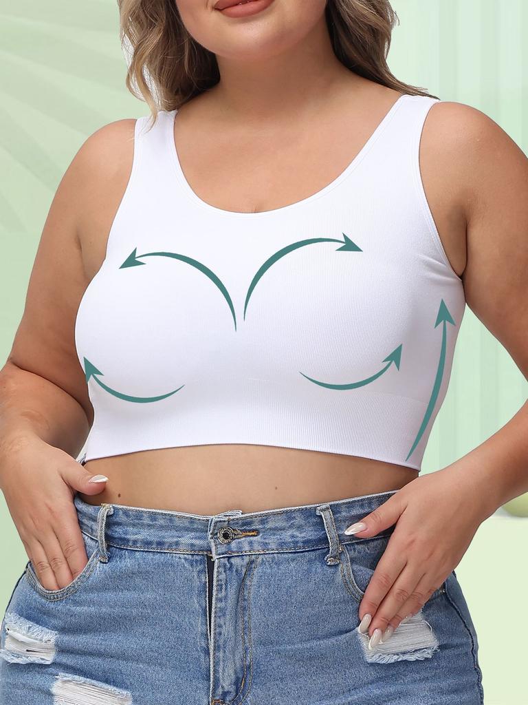 Plus-size Women's Bra with Lift and Prevention of Sagging Shaping and Support for Side Bust Comfortable Without Wire Support