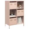 VidaXL High Buffet Pink 68x39x103.5 Cm Steel, Bookcase, Modern Bookcase, Bookshelf, Shelf and 851407