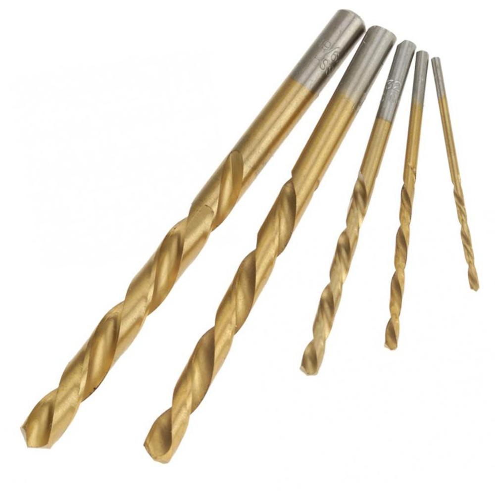 10pcs HSS Left-Hand Drill Bits Drill Bit Set Bolt Remover Kit For DIY Home Us