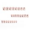 24 Pieces Short Manicure Fake Nails Wear Nail Nail Stickers Nail Pads Flash Nail Pads