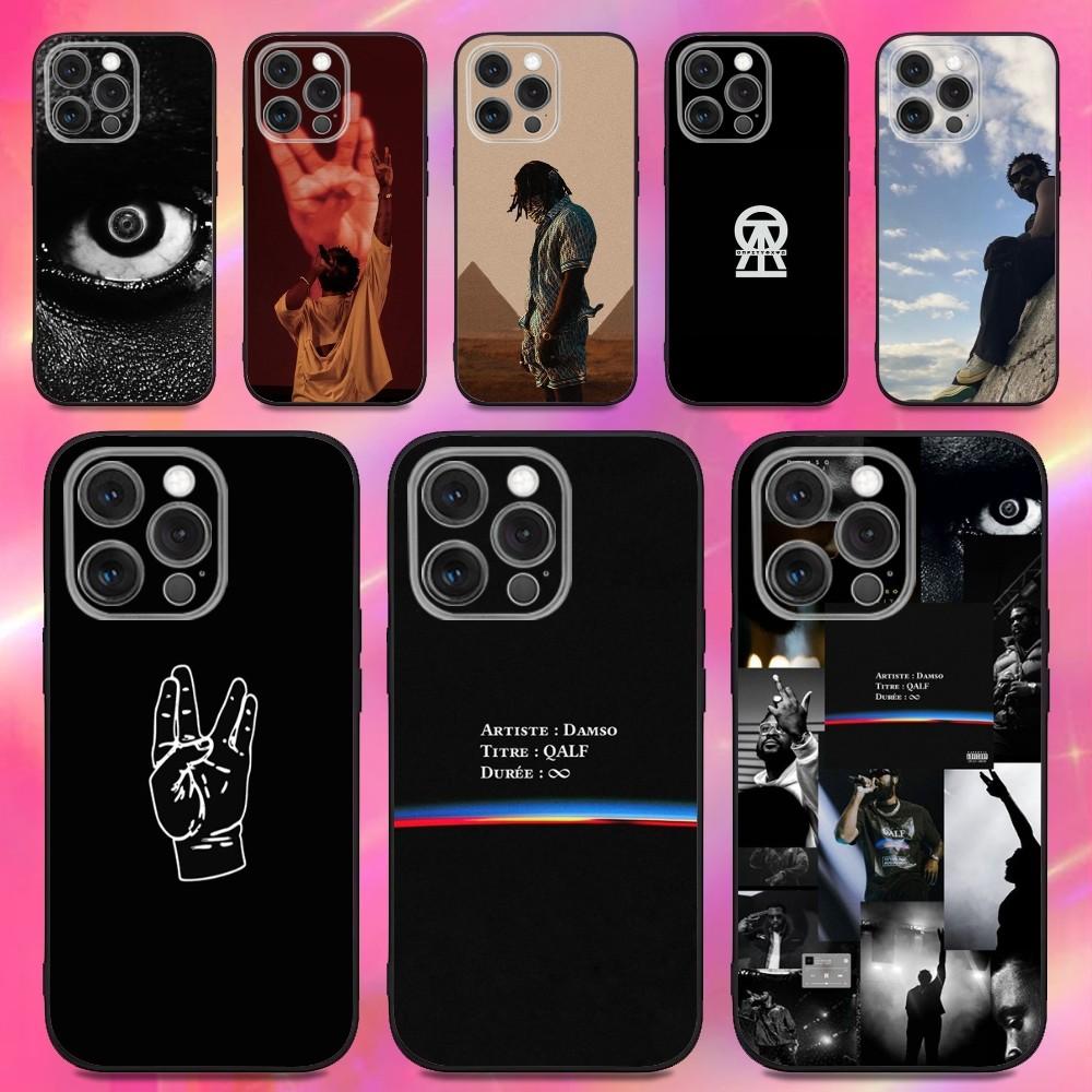 Чехол для телефона рэпера Damso для iPhone 16,15,14,13,12,11,Pro,Max,Plus,X,XS,XR,SE,8,7,Mini, Мягкий силиконовый черный чехол