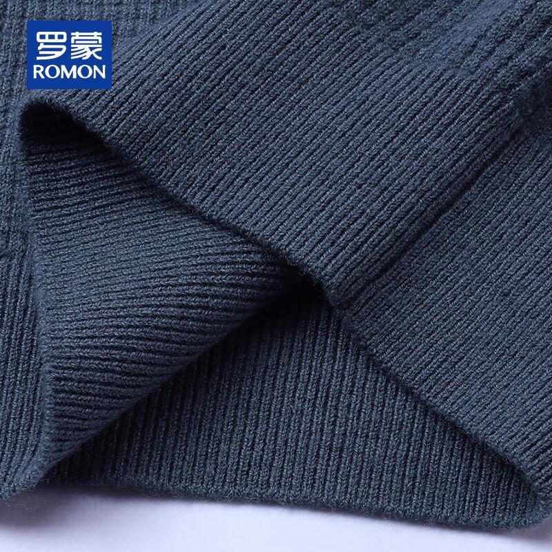 ROMON Мужской свитер из 100% чистой шерсти с круглым вырезом