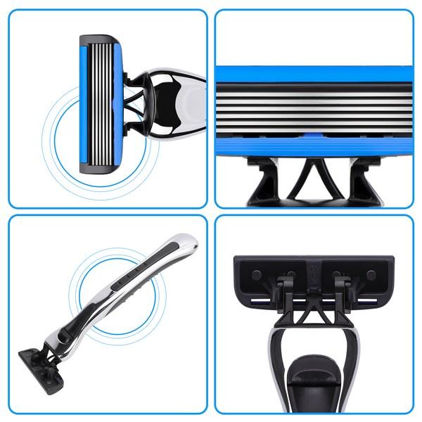 Набор бритв Comet Home из 6 лезвий, 1 корпус бритвы + 12 лезвий, 1 набор, корейские лезвия бритвы