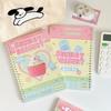 Girl Heart Horizontal Line A5 Notebook 2PCS Retro Coil Student Classroom INS Style